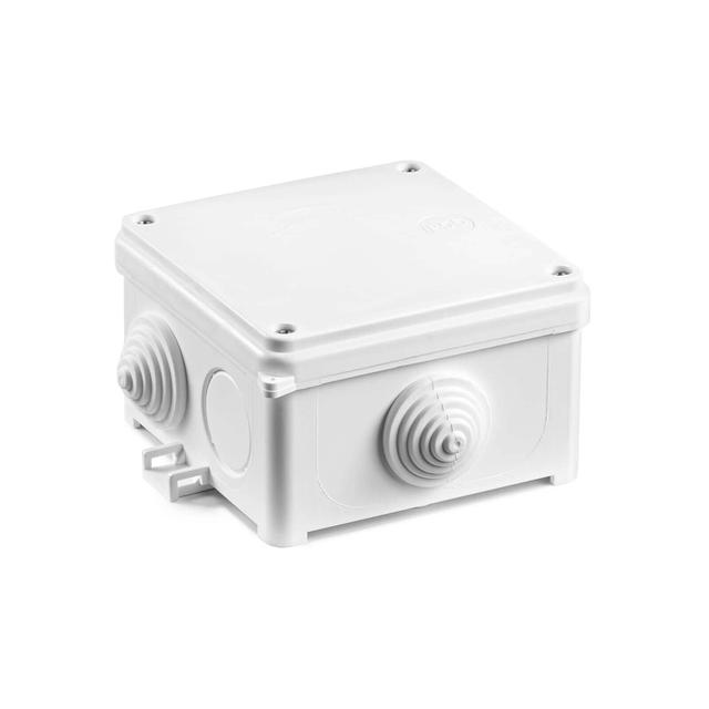 N90x90 ,  Puszka naścienna dławnicowana 93 x 93 x 55 mm, biały