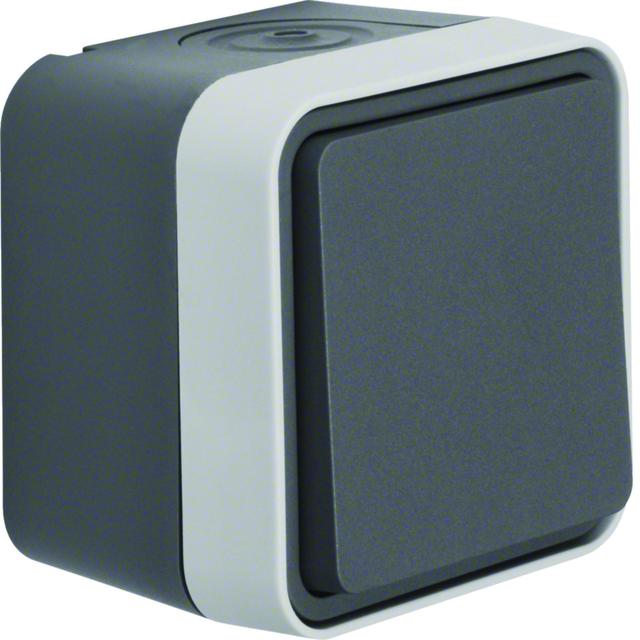 BERKER W.1 Łącznik uniwersalny kompletny IP55 szary 30763505 HAGER