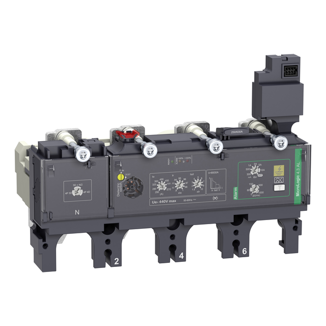 Wyzwalacz elektroniczny, ComPacT NSX, MicroLogic 4.3AL, 4P4D, 570A, do NSX630