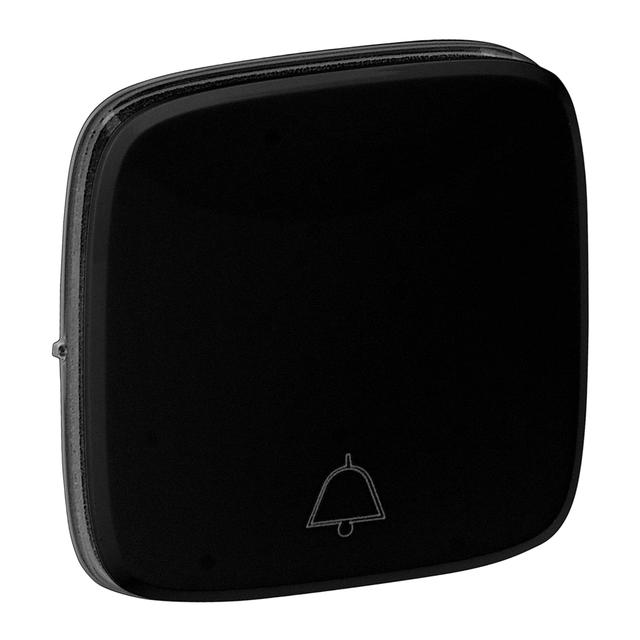 VALENA ALLURE - KLAWISZ CZARNY PRZYCISKU PRZEŁĄCZNIKANEGO NO/NC Z SYMBOLEM DZWONKA, Legrand