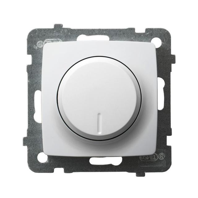 KARO Ściemniacz uniwersalny do obciążenia żarowego, halogenowego oraz LED - kolor biały