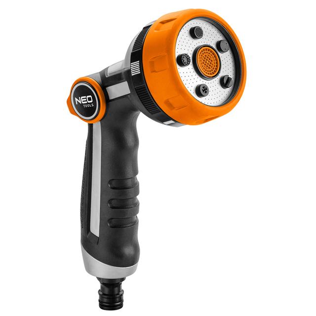 Zraszacz wielofunkcyjny, 5 funkcji, z płynną regulacj, metalowa tarcza