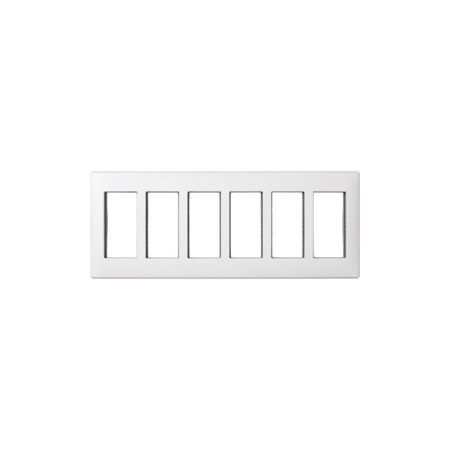 Simon Connect Ramka obudowy S500 6-modułowa 12x K45 czysta biel