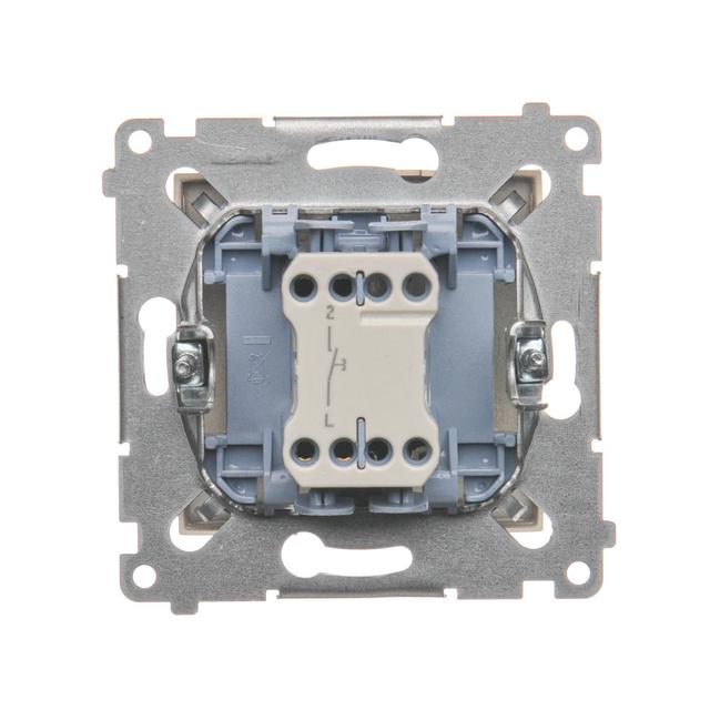 Simon 54 Przycisk „dzwonek” 10A szybkozłączka złoty mat