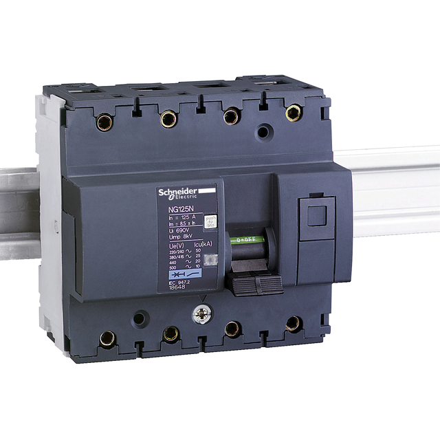 Wyłącznik nadprądowy Acti9 NG125N 3P+N C80A 18646 SCHNEIDER