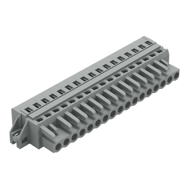 MCS-MIDI Classic gniazdo 17-bieg. szare raster 5 mm /10szt./ WAGO