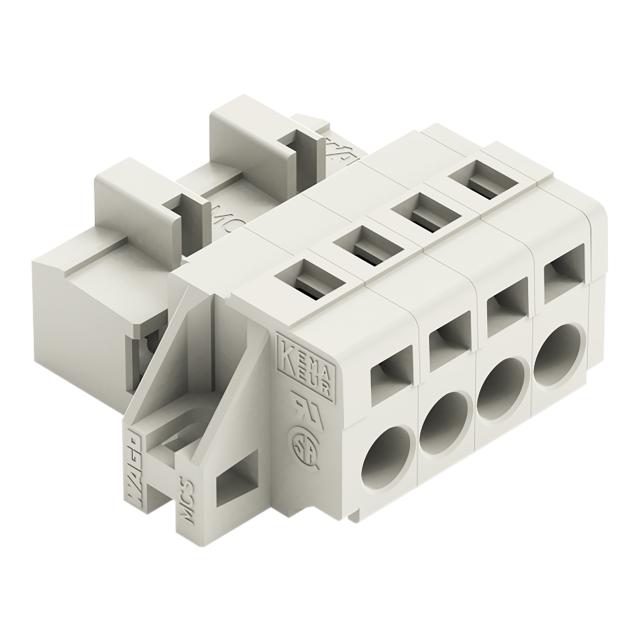 MCS-MIDI Classic wtyk 4-bieg. j-szary raster 5 mm /50szt./ WAGO