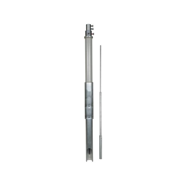 Rura wsporcza z bocznym wyprowadzeniem HVI long, fi 50 mm dł. 4700 mm, GFK / Al. z iglicą Al fi 22/1