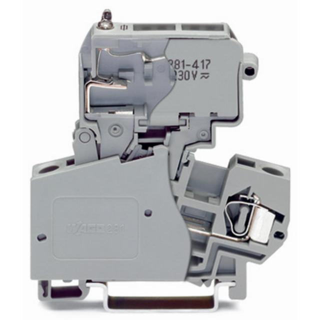 złączka bezpiecznikowa 4 mm2 szara