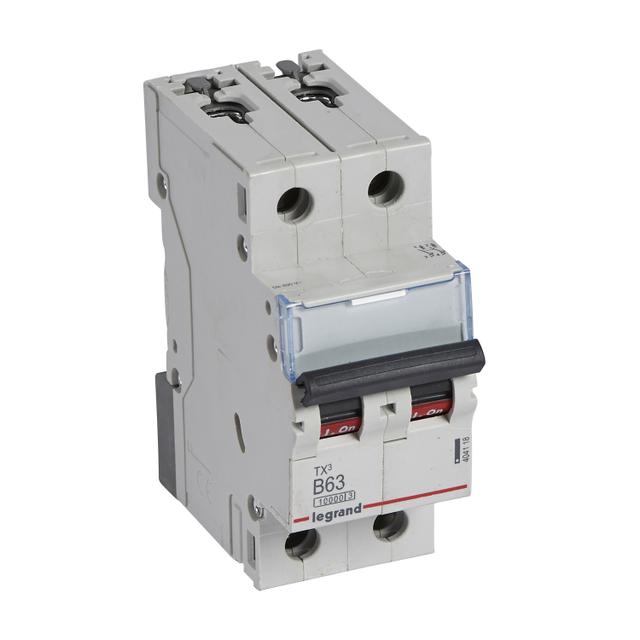 Wyłącznik Nadprądowy S 312 2P B63A 10000A TX3 404118 LEGRAND