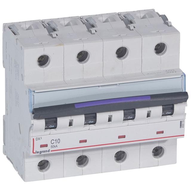 Wyłącznik Nadprądowy S324 C10 4P 10A 50Ka DX3 410173 LEGRAND