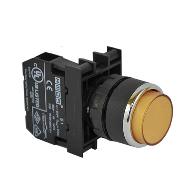 Przycisk wystający 1NO żółty