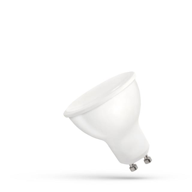 LED GU10 230V 10W SMD WW z mleczną szybką biała Spectrum
