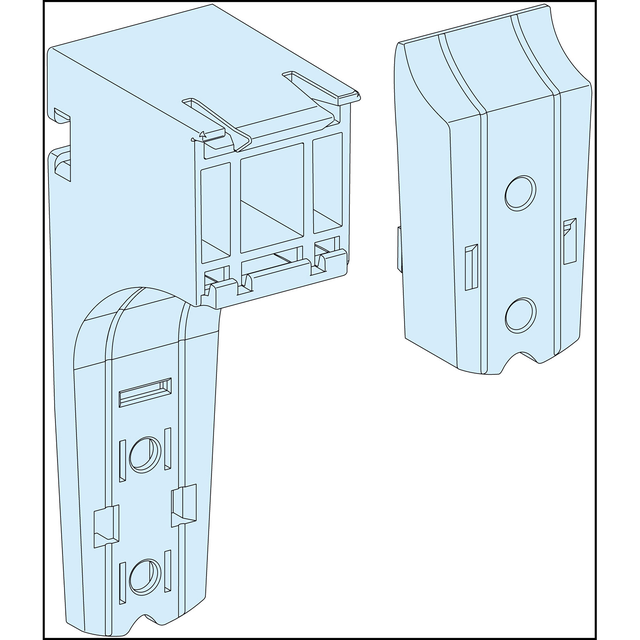 Rozdzielnice PrismaSet, 10 wsporników regulowanych do korytek kablowych