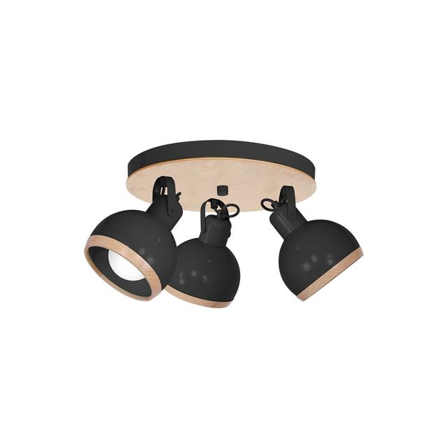 plafon (reflektorki) Oval Black 3xE27 MLP8659 Milagro