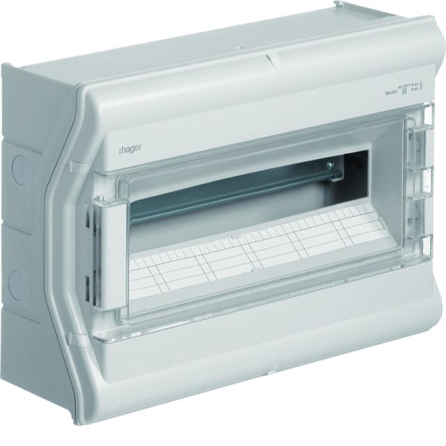 Rozdzielnica modułowa 1x18 natynkowa odporna UV IP65 Vector VE118PN HAGER