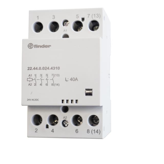 Stycznik modułowy 4 Z; 40A; 24V AC/DC; mech. wskaźnik zadziałania