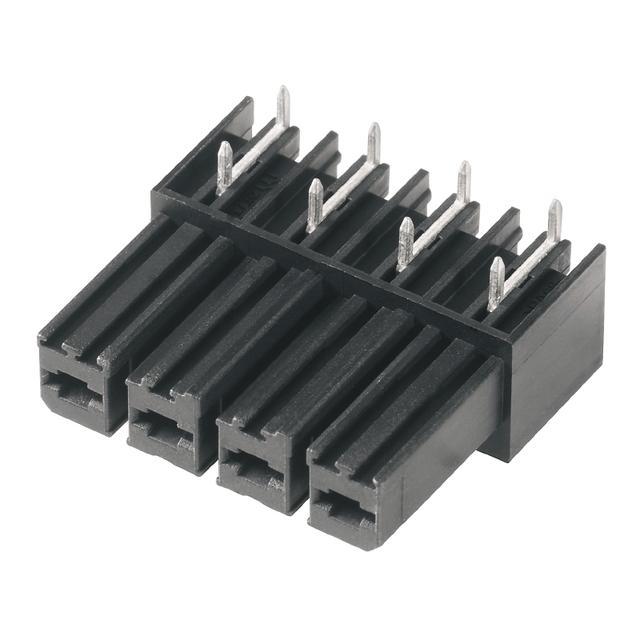 BVL 7.62HP/04/270 3.5SN BK BX Wtyki PCB (złącza płyty), 7.62 mm, Liczba biegunów: 4, kąt odejścia: 270° /100szt./ 1929320000 WEIDMÜLLER