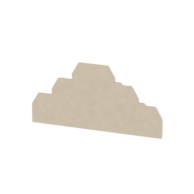 ZAP ZDLD2.5-2 Płytka końcowa (styki), 119.2 mm x 1.5 mm, Ciemnobeżowy /20szt./ 1718370000 WEIDMÜLLER