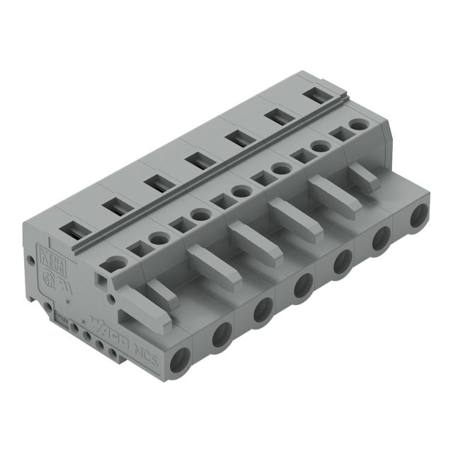 MCS-MIDI Classic gniazdo 7-bieg. szare raster 7,5 mm /50szt./ WAGO