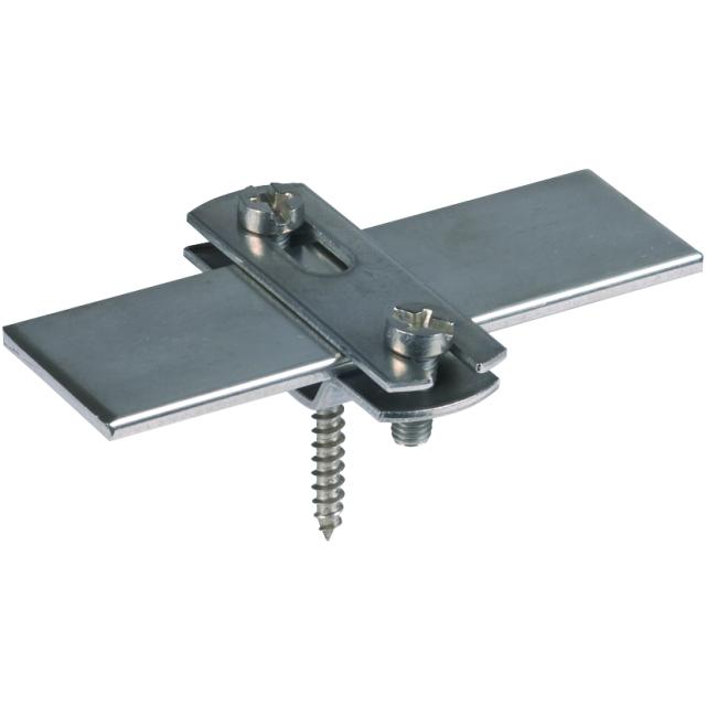 Wspornik do płaskownika do 30 mm, z wkrętem do drewna, stal nierdzewna NIRO