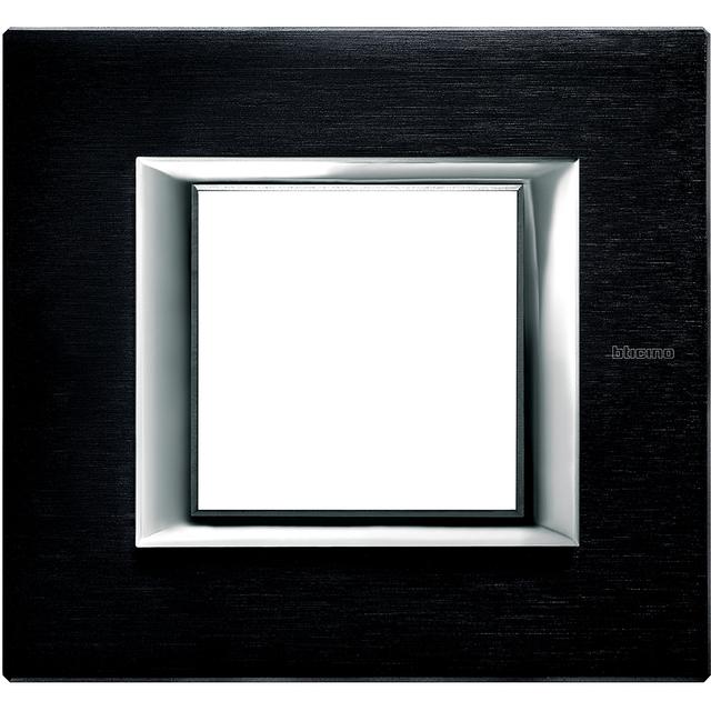 AXOLUTE - RAMKA PROTOKĄTNA POZIOMA 2 MODUŁY BRUSHED ANTHRACITE, Bticino