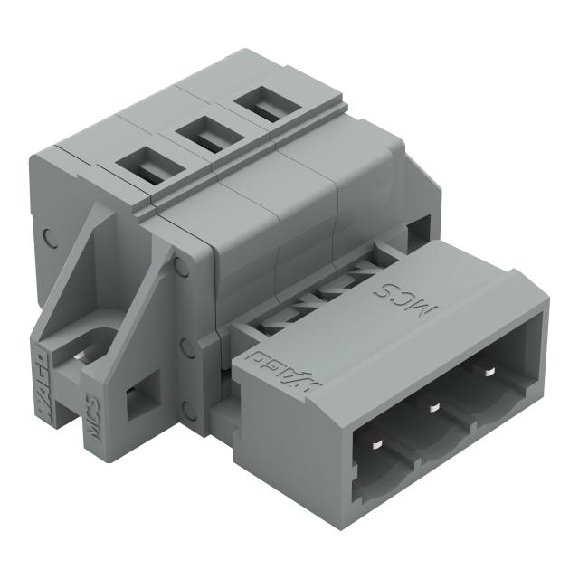 Wtyk MCS-MIDI Classic 3-biegunowy szary raster 5mm /50szt./ 231-603/019-000 WAGO