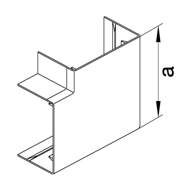 tehalit.LFF Kąt płaski 40x110mm, biały LFF4011059016 HAGER