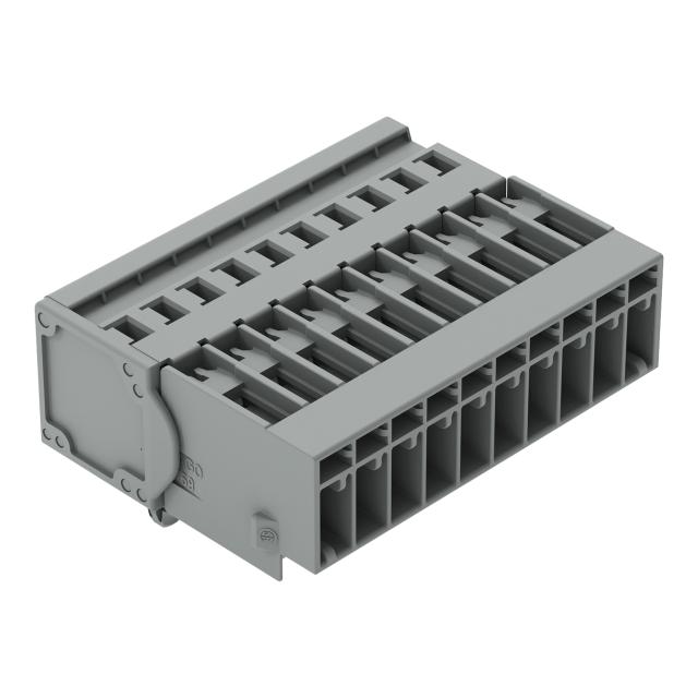 X-COM wtyk 10-biegunowy szary raster 5 mm /25szt./ WAGO