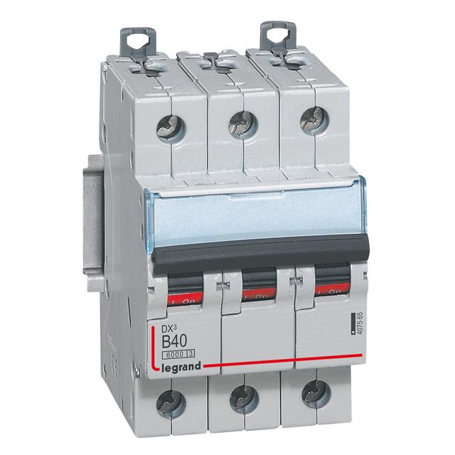 WYŁĄCZNIK NADPRĄDOWY S 303 3P B 40A 6000A SERII DX3, Legrand