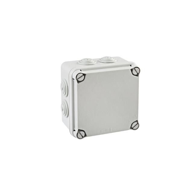 PUSZKA SERII „LIGHT” PUSZKA INSTALACYJNA LIGHT POKRYWA PEŁNA, DŁAWNICE 108x108x64 (7xM25) IP66/67 EV-111 PCE