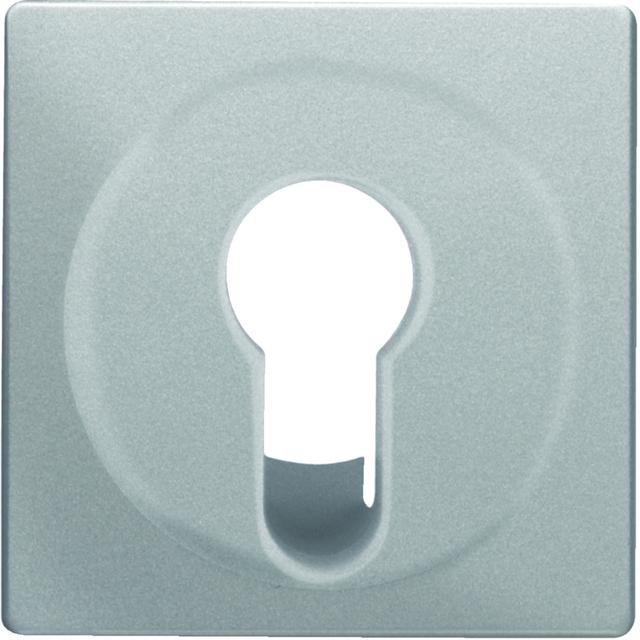 BERKER Q.x Płytka czołowa do łącznika na klucz biały aluminium aksamit lakierowana 15076084 HAGER