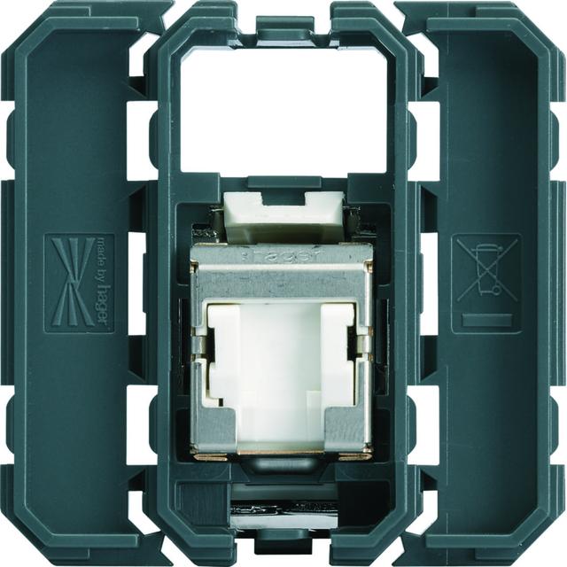 gallery Gniazdo informatyczne RJ45 kat 6 STP, 2M/1M WXF226 HAGER