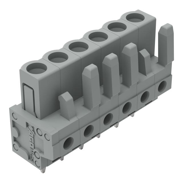 MCS-MIDI Classic gniazdo 6-bieg. szare raster 5 mm /50szt./ WAGO