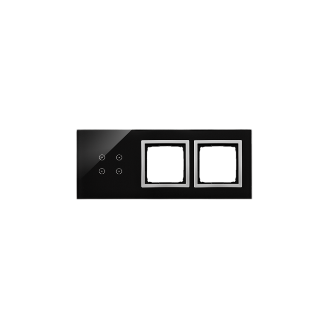 Simon 54 Touch Panel dotykowy S54 Touch 3 moduły 4 pola dotykowe + 2 otwory na osprzęty S54 księżycowa lawa DSTR3400/74 KONTAKT