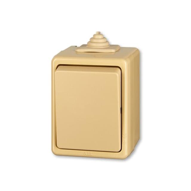 CLASSIC Przycisk zwierny IP 44  beżowy