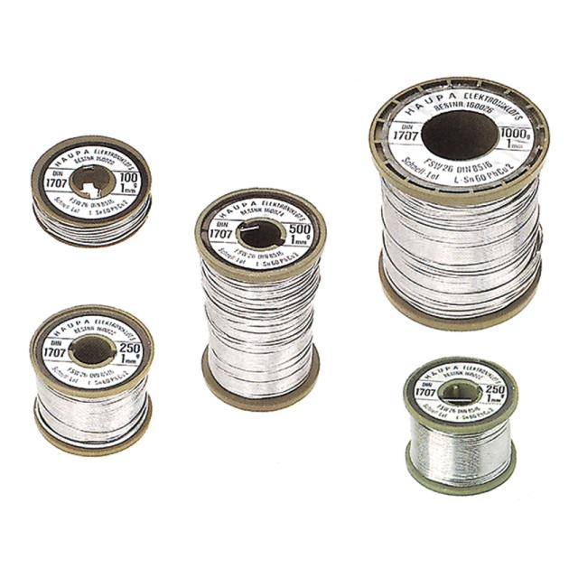 Drut lutowniczy bez ołowiu S-Sn 99 Cu1 2,5% 1,5mm 250g 160442 HAUPA