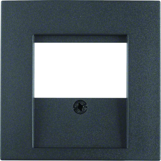 BERKER B.3/B.7 Płytka czołowa do gniazda TAE i głośnikowego antracyt 6810331606 HAGER