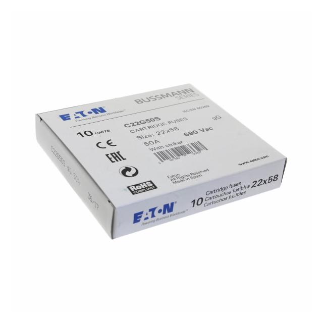 C22G50S Wkładka cylindryczna z wybijakiem 22x58 50A GG 690V AC C22G50S EATON