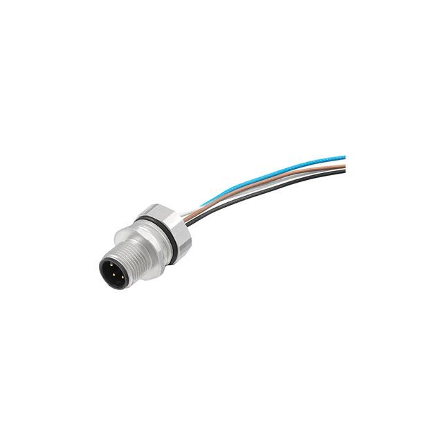 SAIE-M12S-4-0.5U-FP-M16 Złącze okrągłe, do wbudowania (z kablem), nr katalogowy 1861160000