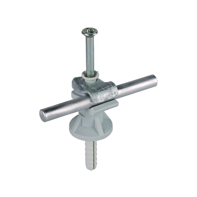 Wspornik DEHNfix do drutu 8 mm z kołkiem, wys. 30 mm, st/szary