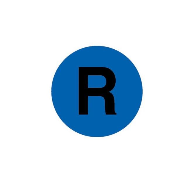 M22-XDL-B-X6 Soczewka do przycisku 22mm płaska niebieska z opisem /R/ 218304 EATON