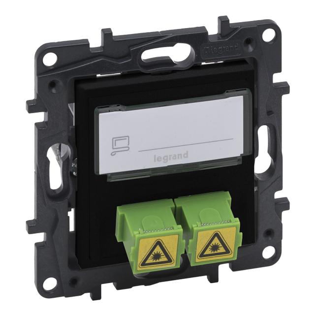 Niloe Step - Gniazdo Światłowodowe Podwójne 2Xsc/Apc- Kolor Czarny 863571 LEGRAND