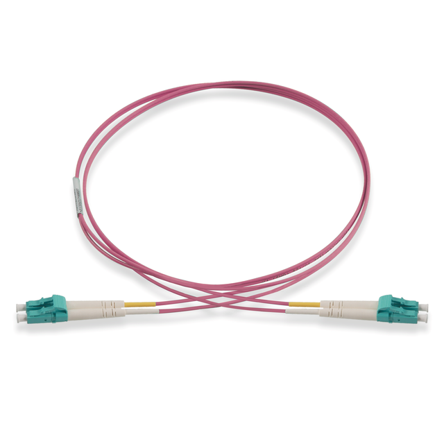 Patchcord światłowodowy, Actassi, OM4, LC-LC, dwustronny, LSZH, 2 m