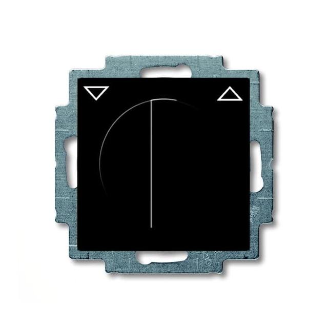 BASIC55 Wyłącznik żaluzjowy 1-biegunowy, N, E czarny-chateau