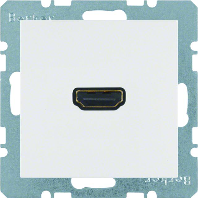 BERKER S.1/B.3/B.7 Gniazdo HDMI z przyłączem 90st biały 3315431909 HAGER