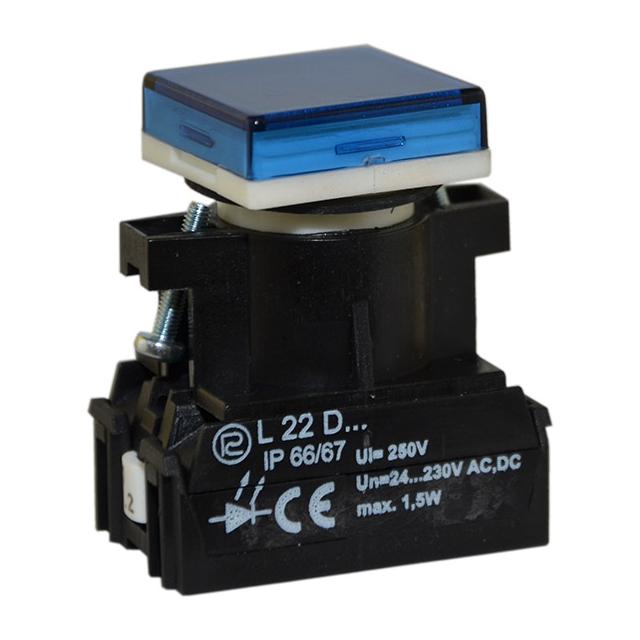 Lampka L22KDB/24V-230V niebieska