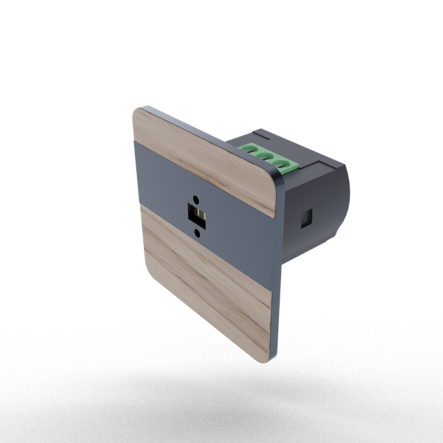 Laserowy czujnik odległości DRL-12, czujnik ruchu, jesion-antracyt