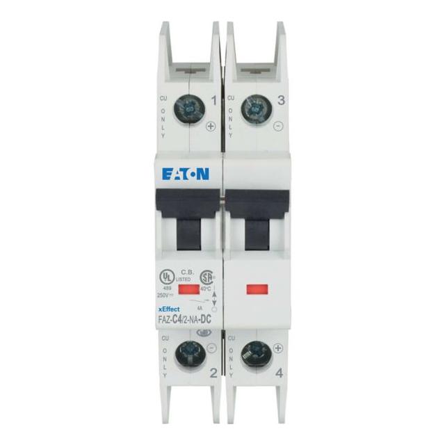 FAZ-C4/2-NA-DC Wyłącznik nadprądowy 10kA DC C4A 2P 137251 EATON