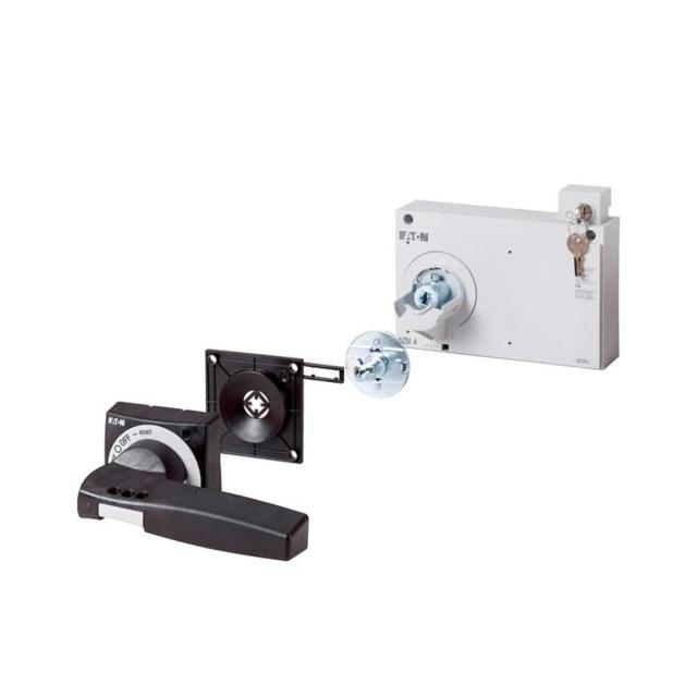 NZM4-XTVDKL Rękojeść obrotowa nadrzwiowa NZM4 czarno-szara z zamkiem i kluczykiem 172534 EATON